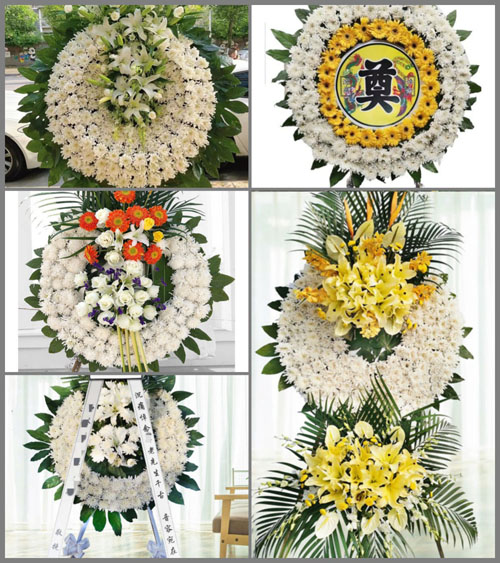 四川成都大邑县王泗镇庙湾村花圈速递